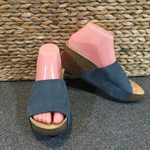 Women's Blue Platform Sandals